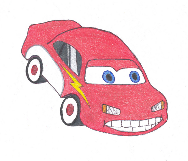 Lightning Mcqueen Drawing - How To Draw Lightning McQueen Step By Step